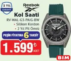 REEBOK KOL SAATİ RV-WAL-G3-PAIG-BW fiyat ve kampanya bilgisi